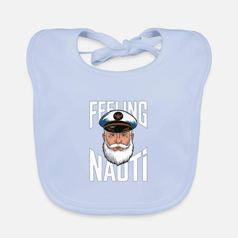 Feeling Nauti Seefahrer Geschenke Baby Bio-Lätzchen