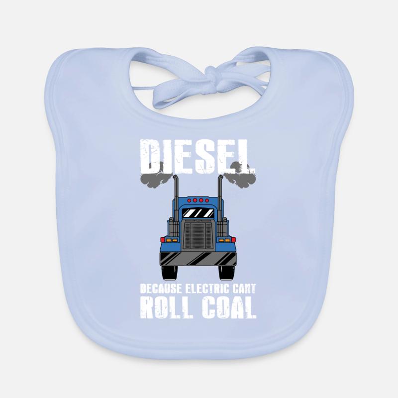 Camion diesel vs conception électrique pour Bavoir bio Bébé