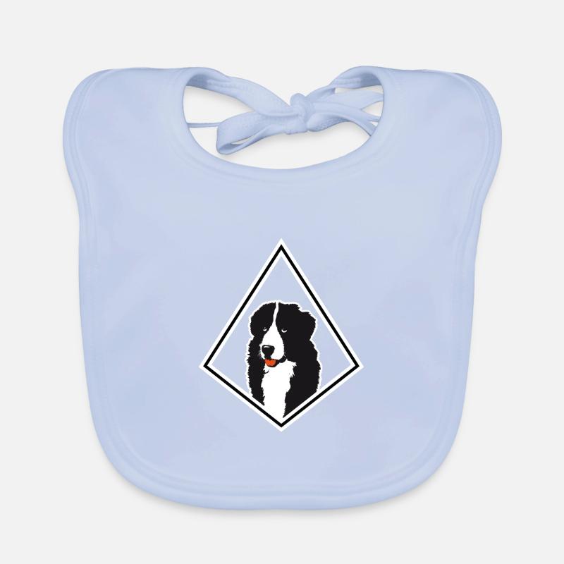 Conception de diamant de chien Bavoir bio Bébé