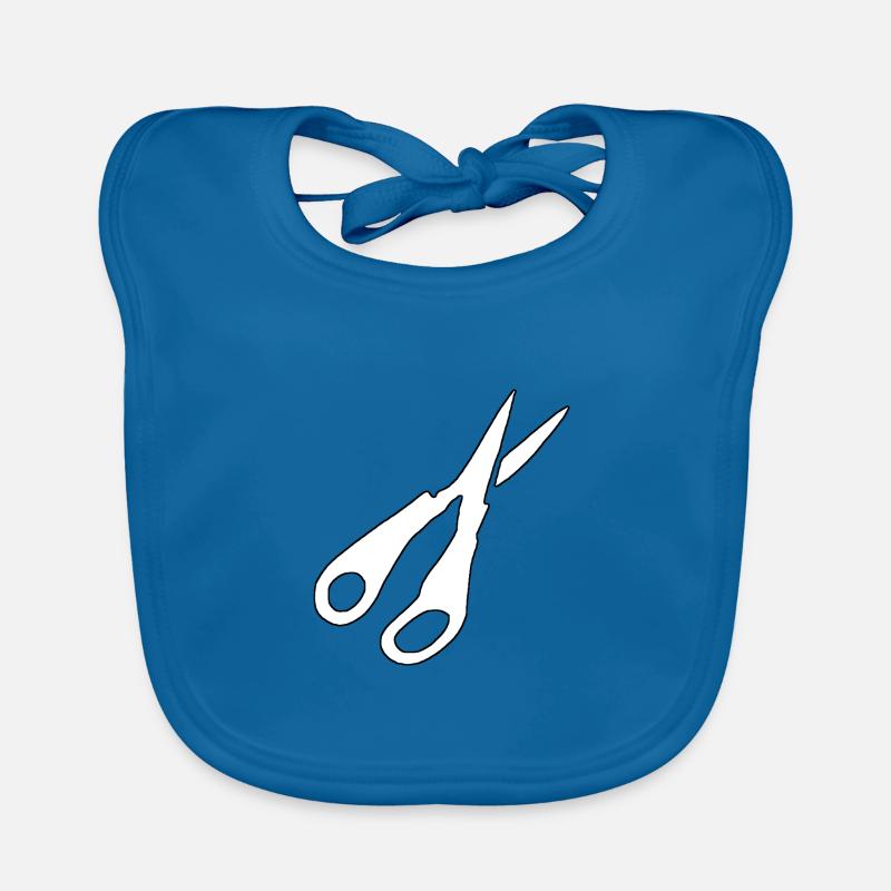 Silhouette de ciseaux Bavoir bio Bébé