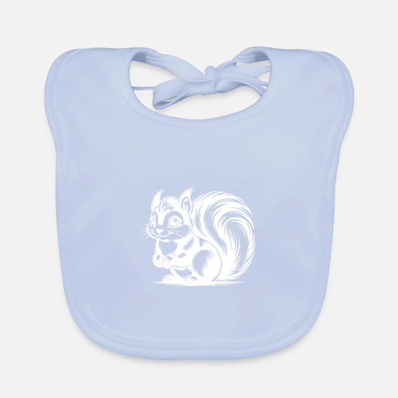 Mignon mignon écureuil Dessin Bavoir bio Bébé