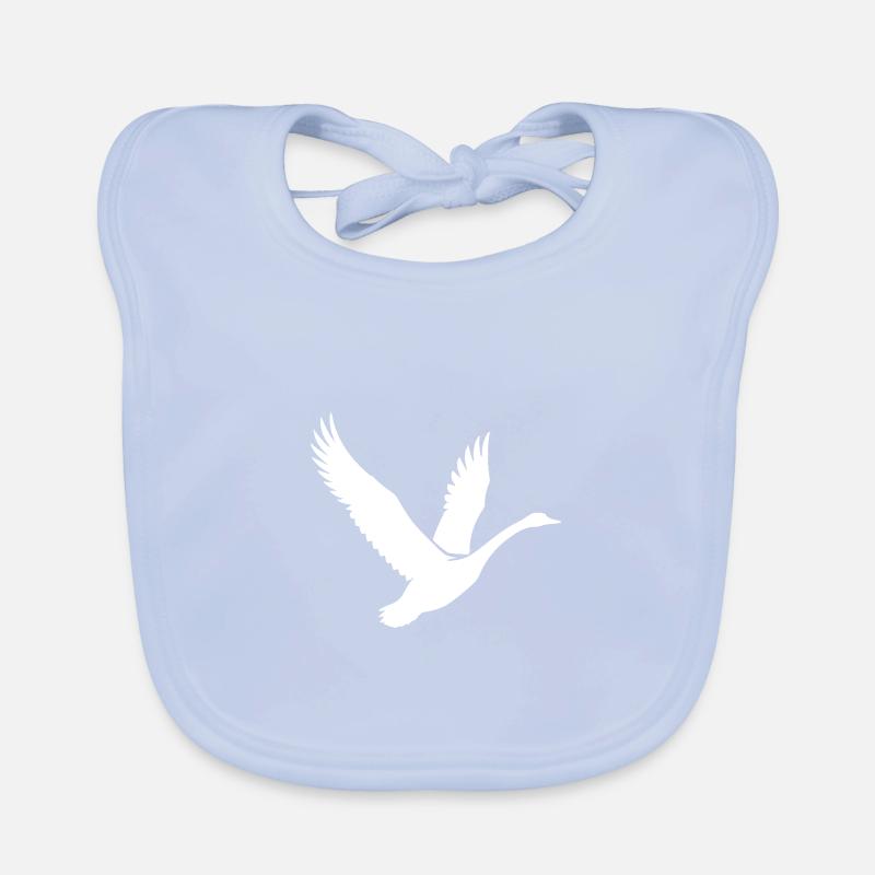 Cygne volant élégant Bavoir bio Bébé