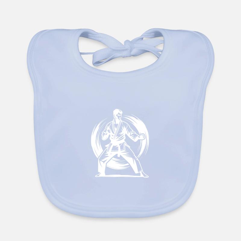 Traditional Karate Master Respect and Power Organic Baby Bibs
