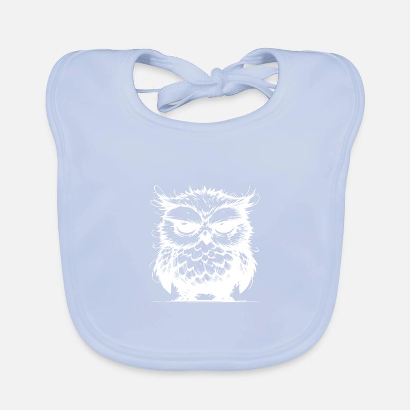 Give the owl coffee – otherwise it will be creepy Organic Baby Bibs