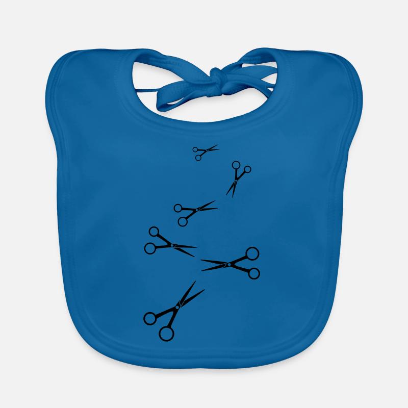 Scissors Barber icon Organic Baby Bibs