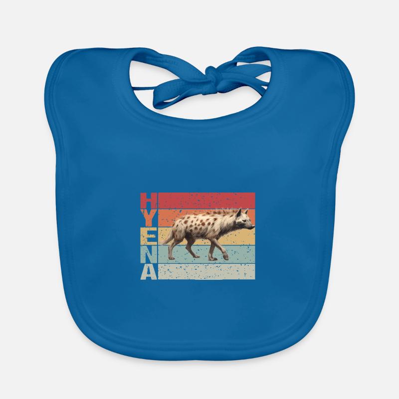 Hyäne Retro style Baby Bio-Lätzchen