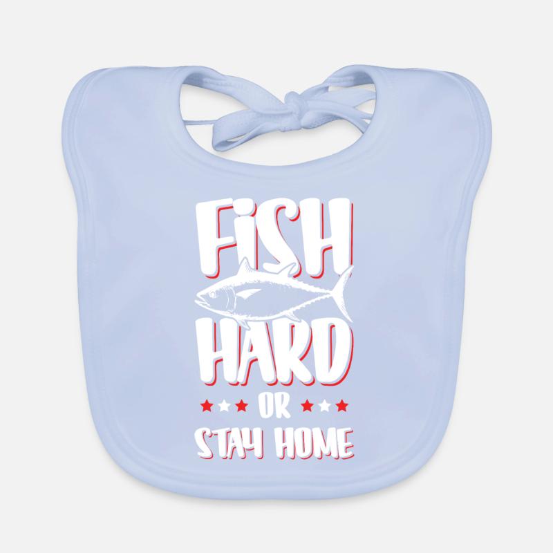 Poisson dur Dicton Pêche Bavoir bio Bébé