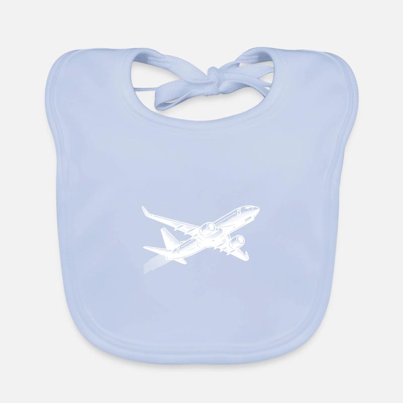 Avion à réaction à l’altitude de croisière Bavoir bio Bébé