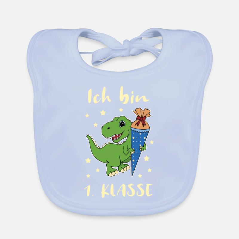 Dino Schulanfang Baby Bio-Lätzchen