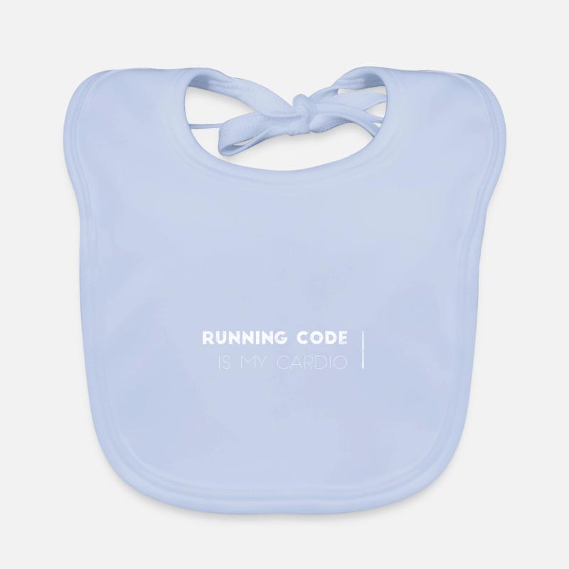 Software Developer Computer Science Cardio Saying Organic Baby Bibs