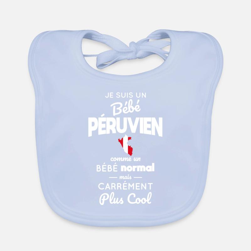 Bébé Péruvien comme un Bébé normal mais plus Cool Bavoir bio Bébé