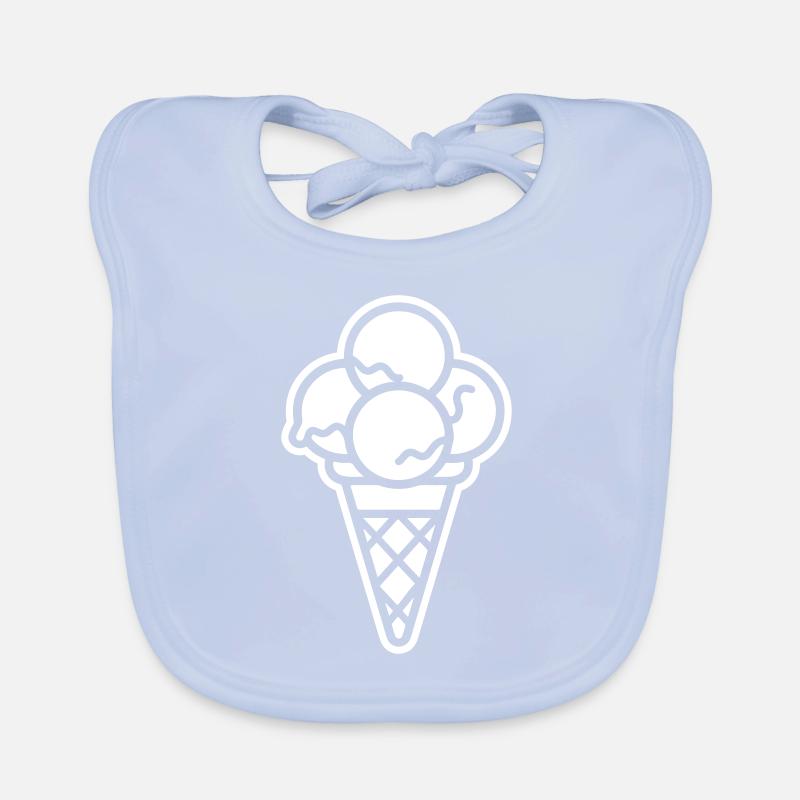 Eis Creme Ice Cream Baby Bio-Lätzchen