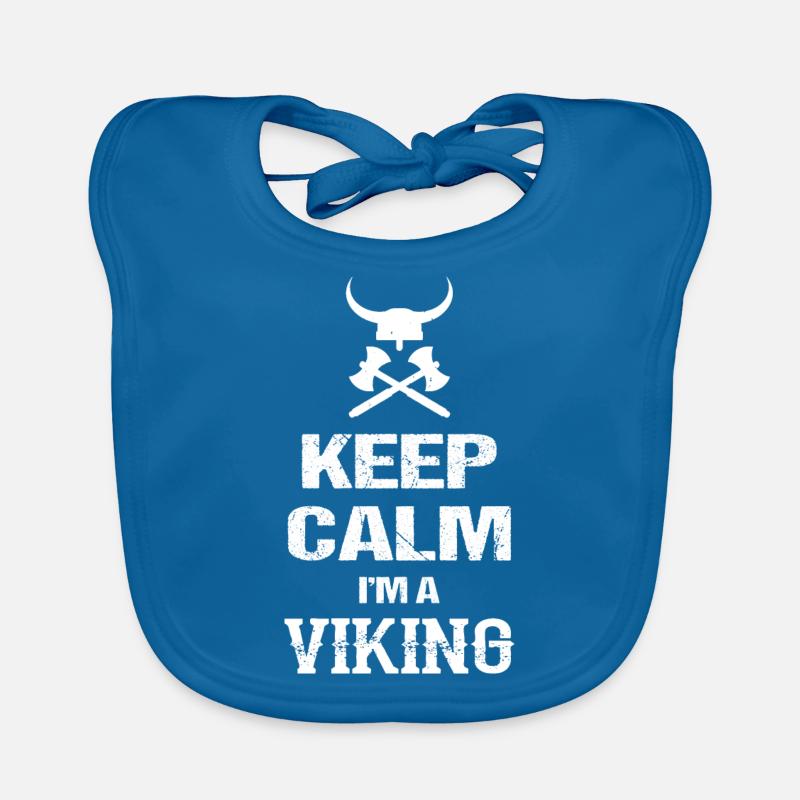 Keep Calm I m A Viking Ich bin ein Wikinger Baby Bio-Lätzchen