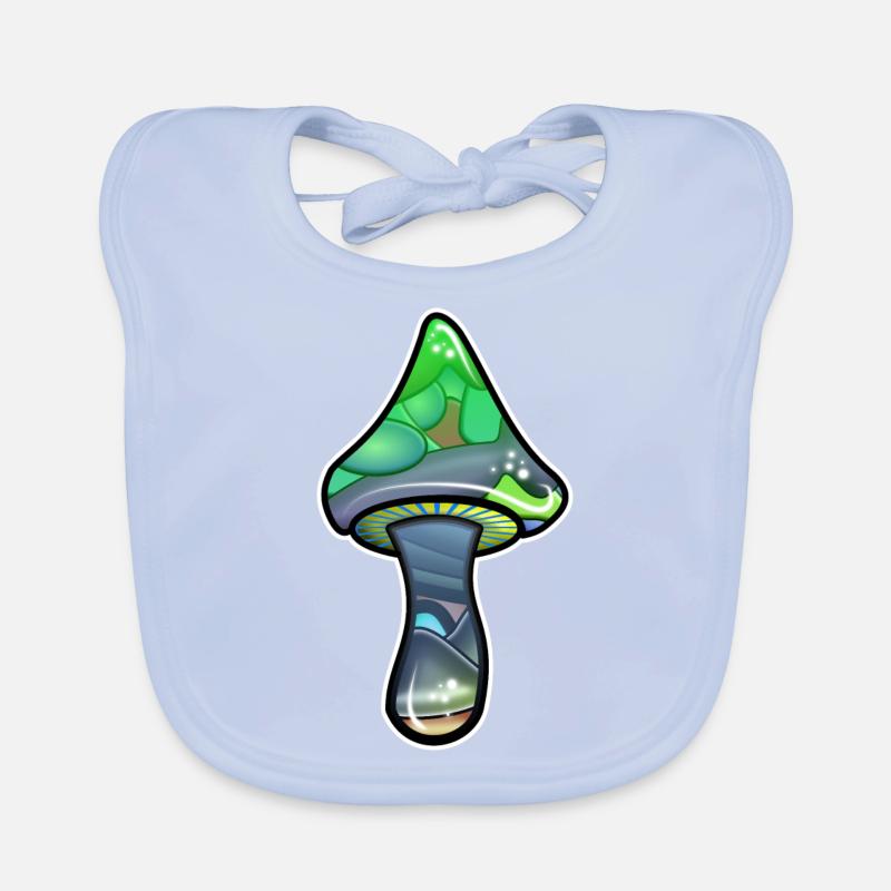 magic mushroom Organic Baby Bibs
