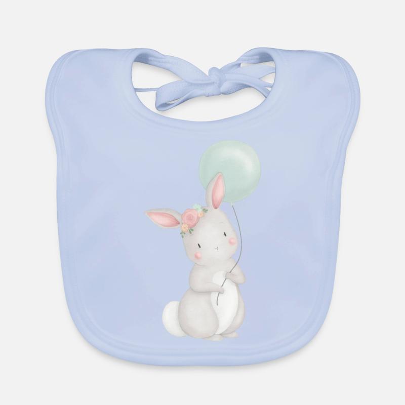 Rabbit balloon Organic Baby Bibs