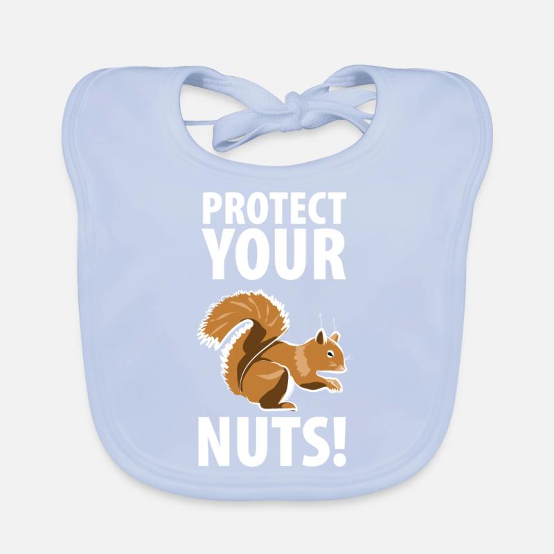 Squirrel Squirrel Thief Animal Keeper Organic Baby Bibs
