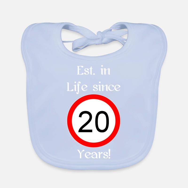 est i l 20 script white engl Baby Bio-Lätzchen