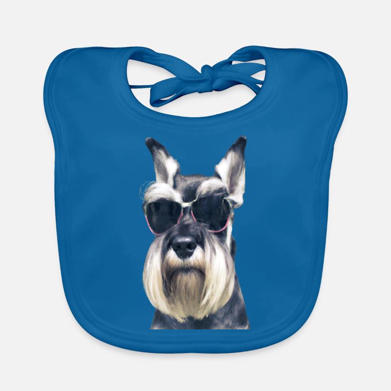 Miniature Schnauzer Organic Baby Bibs