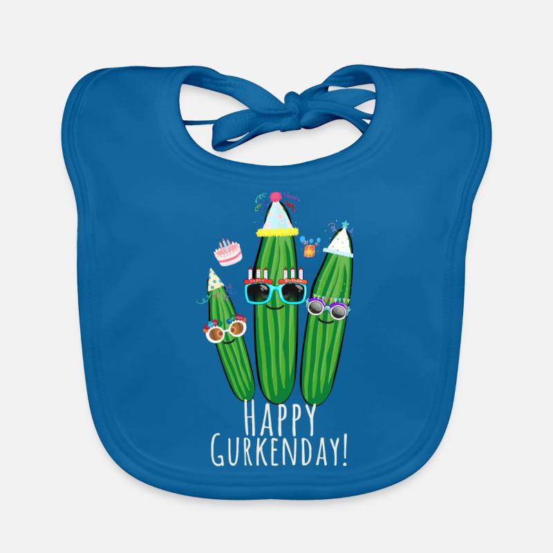 Anniversaire, concombres, concombre, trio, célébration Bavoir bio Bébé
