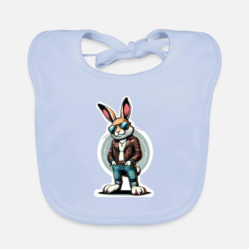 Easter Bunny Cool Organic Baby Bibs