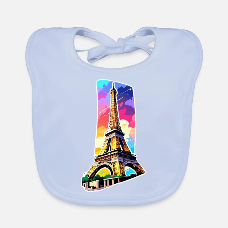 Eiffel tower #6 Bavoir bio Bébé