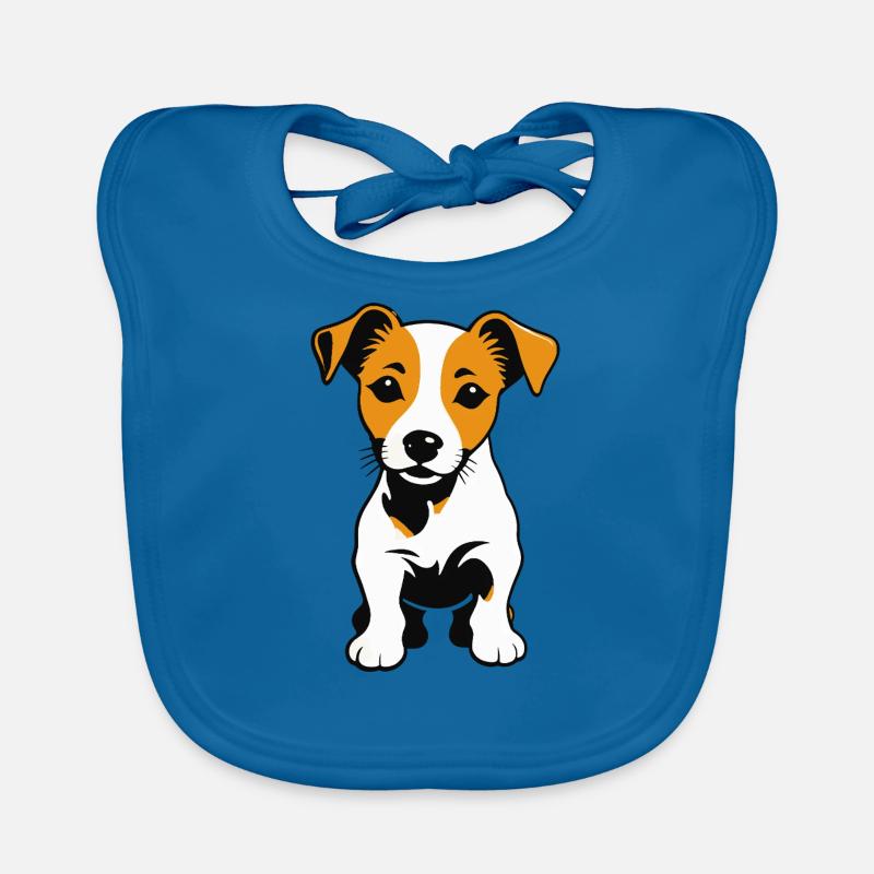 Jack Russell Terrier - Conception de chien de compagnie Bavoir bio Bébé