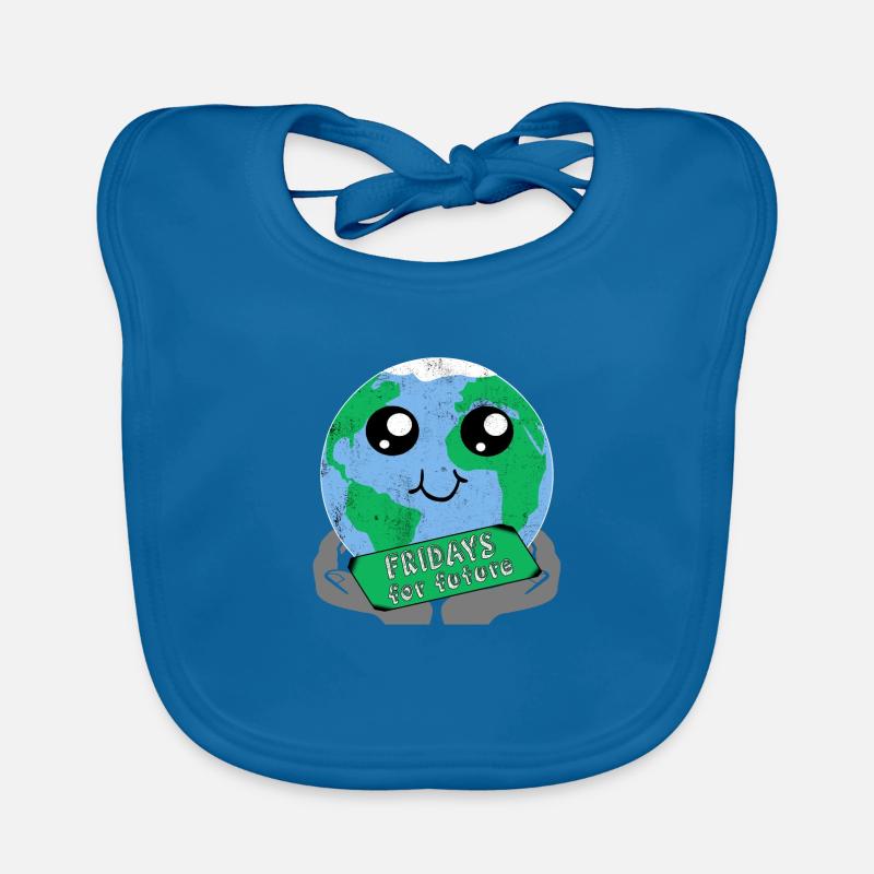 Fridays For Future Stop Klima Co2 Protest Geschenk Baby Bio-Lätzchen