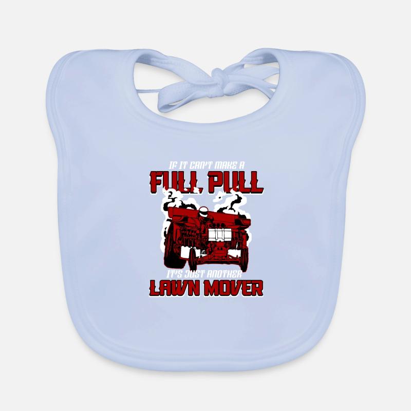 Tractor Pulling Power Full Pull Motorsport Gift Organic Baby Bibs