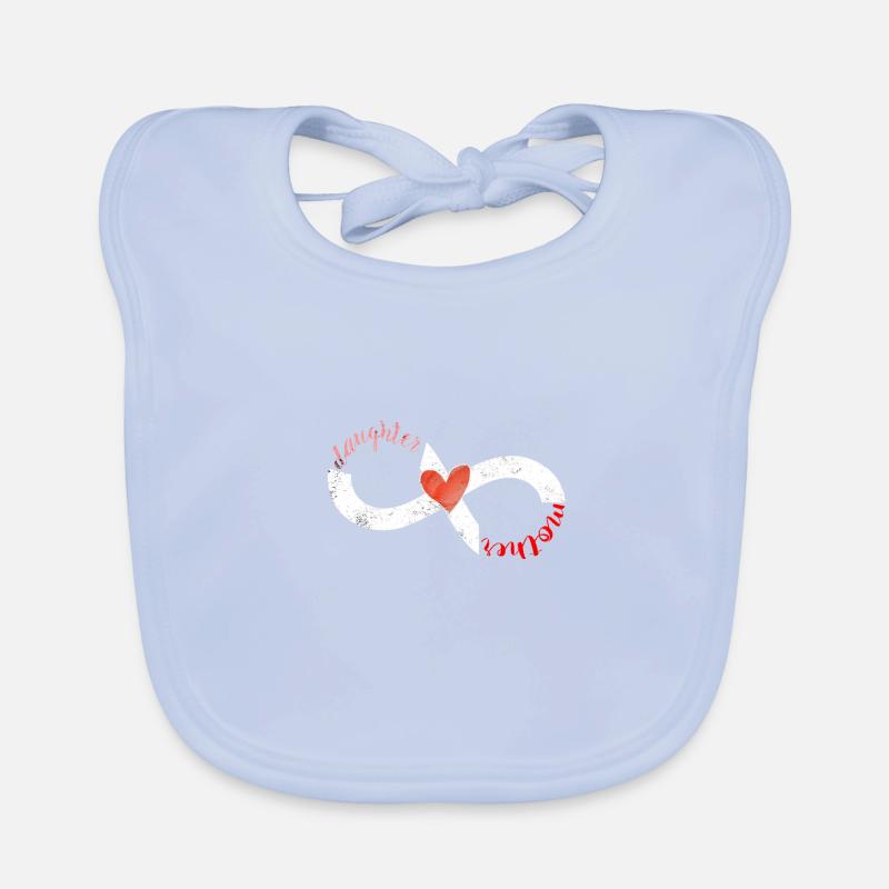 Mutter-Tochter-Liebes-Frauen-weibliches Mama-Mutter-Geschenk Baby Bio-Lätzchen