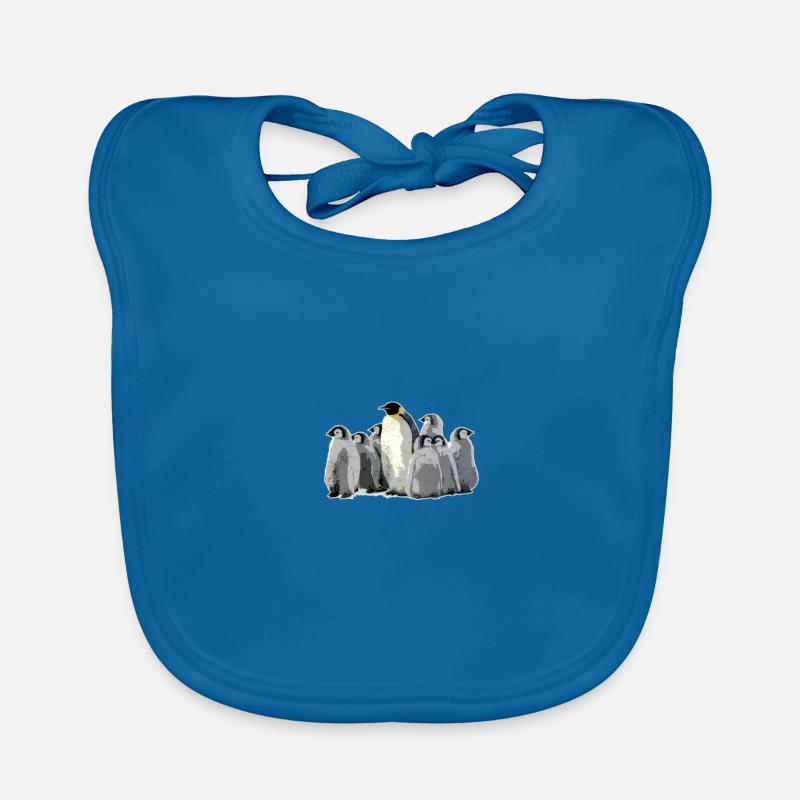 Pinguin-Vogel-Seeozean-Leben-Wassertier-Geschenk Baby Bio-Lätzchen