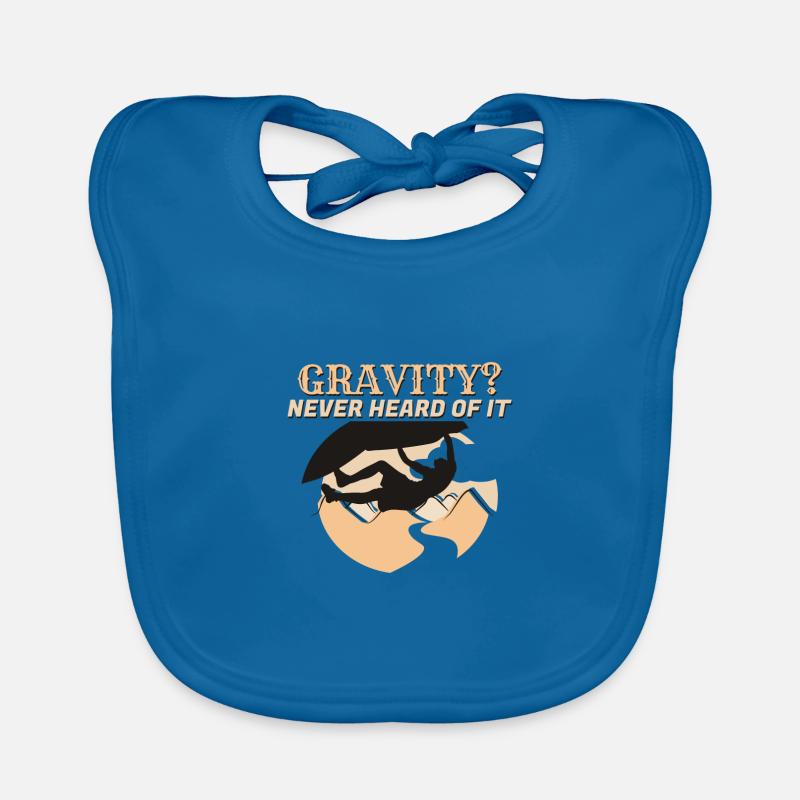 Escalade et gravité Bavoir bio Bébé