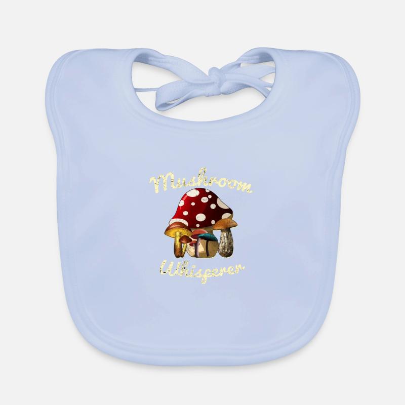 Mushroom Whisperer Bloom Grow Toadstool Mold Gift Organic Baby Bibs