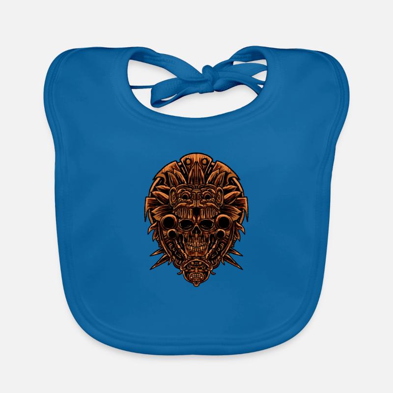 Aztèque Aztecan Ère Crâne Cadeau Bavoir bio Bébé