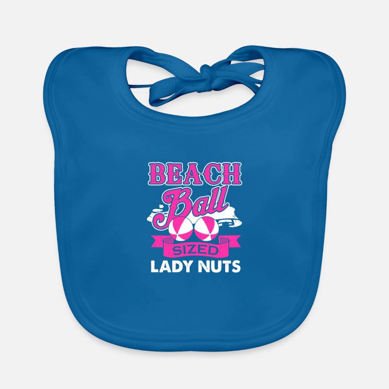 Beach Ball Sized Lady Nuts - Sommer Geschenkidee Baby Bio-Lätzchen
