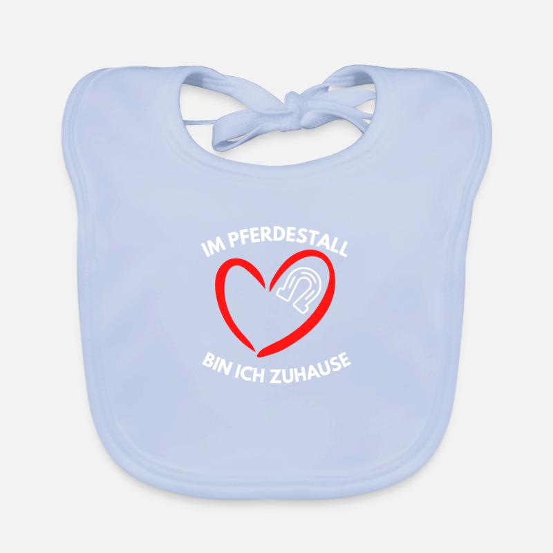 Reiten Pferdestall zuhause Pferd liebe geschenk Baby Bio-Lätzchen