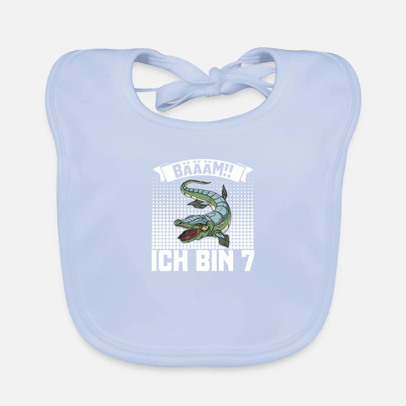 Urzeit Dinosaurier Reptilien Mosasaurus Spruch Baby Bio-Lätzchen