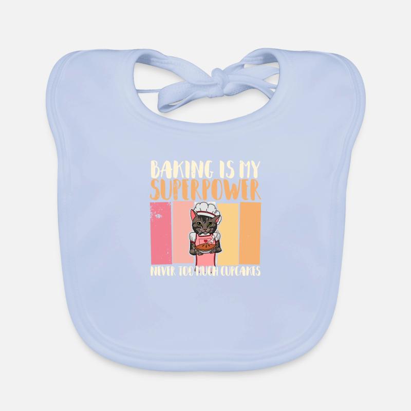 Katze Hobbybäcker Dessert Backen Bäcker Baby Bio-Lätzchen