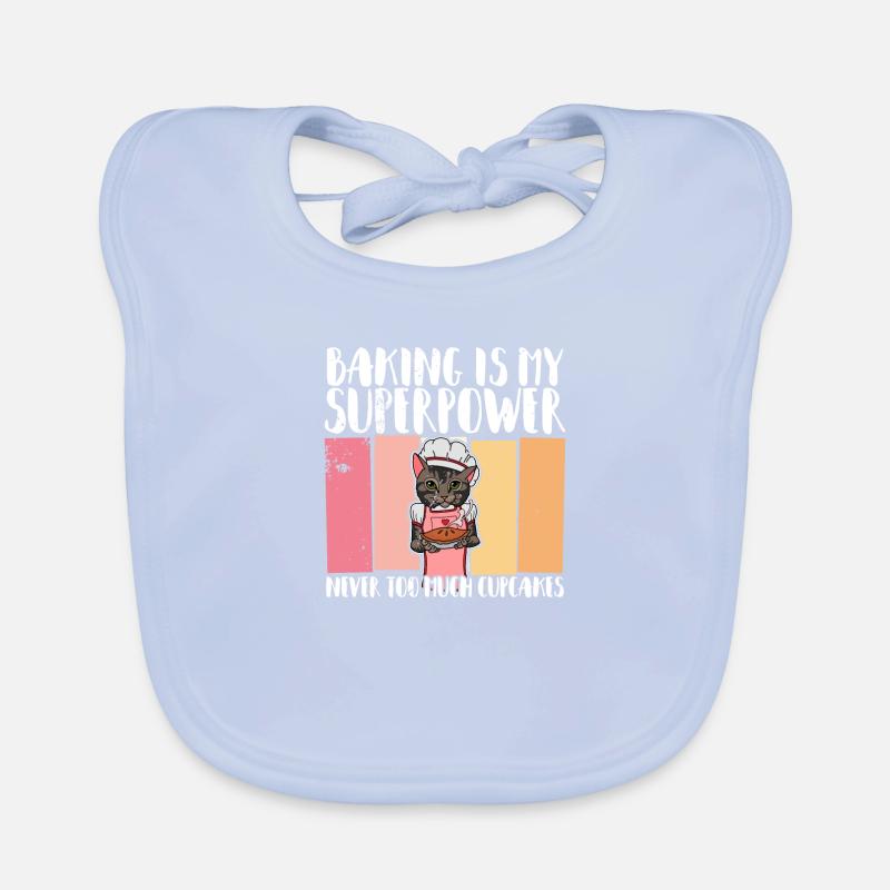 Cat Hobby Baker Dessert Baking Baker Organic Baby Bibs
