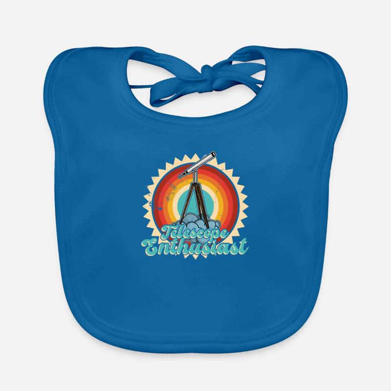 Stargazing Telescope Astronomers Organic Baby Bibs