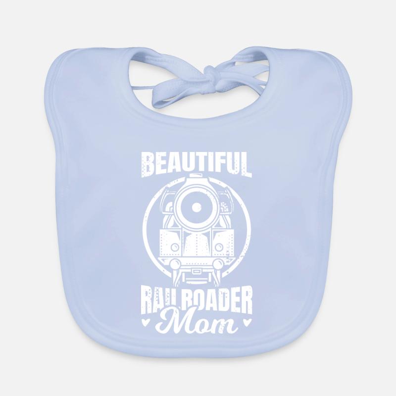 Eisenbahn Mutter Baby Bio-Lätzchen