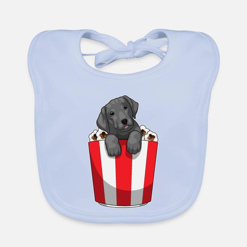 Maïs soufflé du Labrador Bavoir bio Bébé
