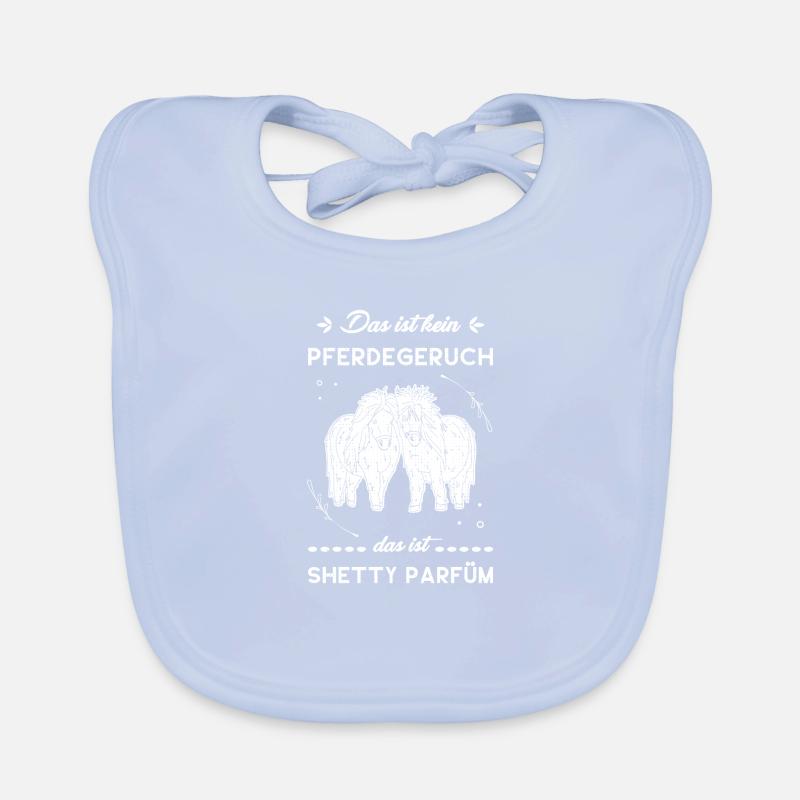 Pony Voltigieren Shetland Shetty Mädchen Baby Bio-Lätzchen
