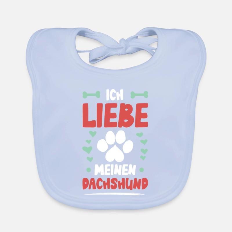 J’adore mon teckel Bavoir bio Bébé