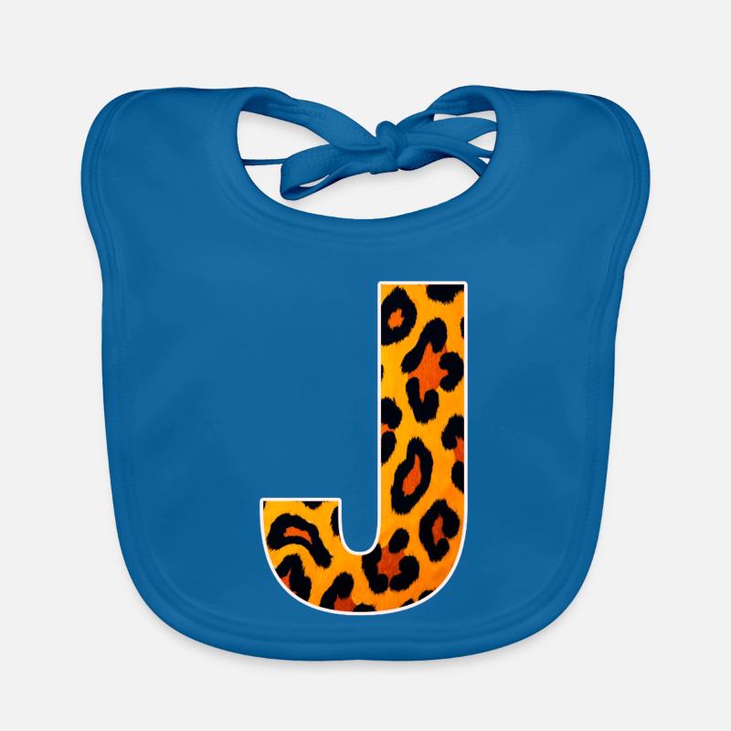 LeopardJ Buchstabe Baby Bio-Lätzchen
