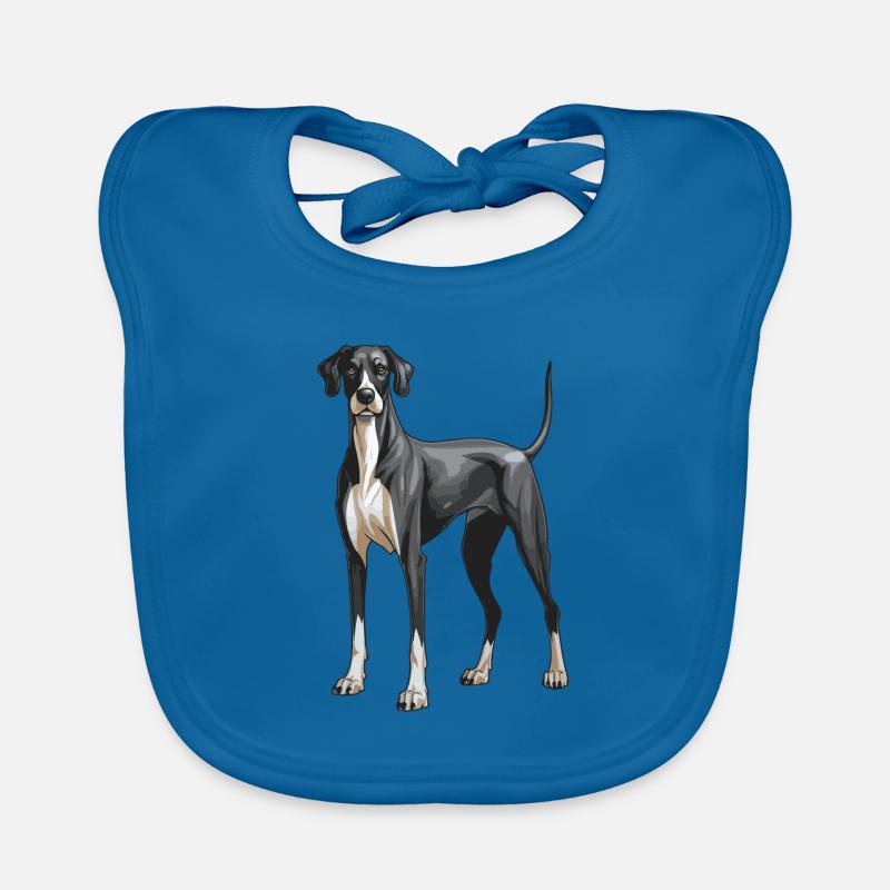 Great Dane Dog Organic Baby Bibs