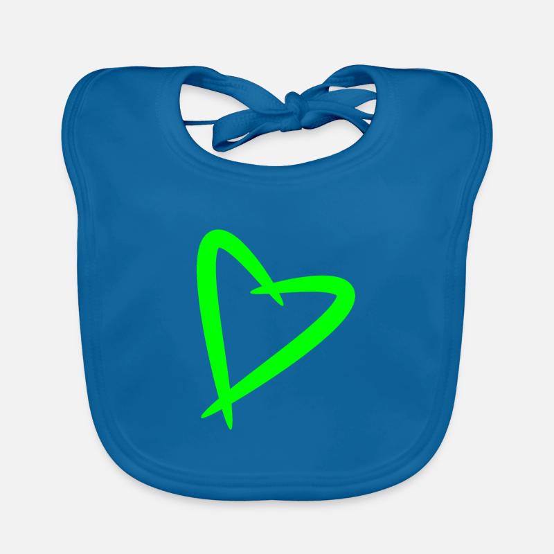 Herz Liebe Design Baby Bio-Lätzchen