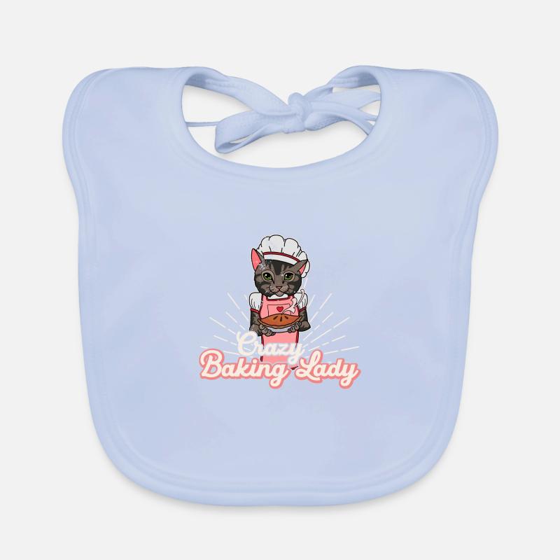 Baker Baking Rolls Levdough Cat Dicton Bavoir bio Bébé