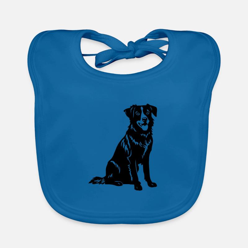 Australian Shepherd Dog Organic Baby Bibs