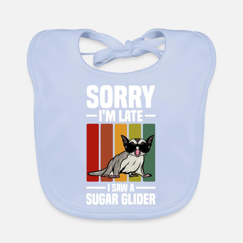 Fliegendes Eichhörnchen | Haustier Tier Geschenke Baby Bio-Lätzchen