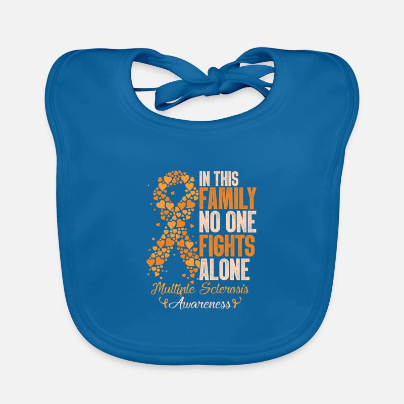 MS Awareness Warrior Baby Bio-Lätzchen